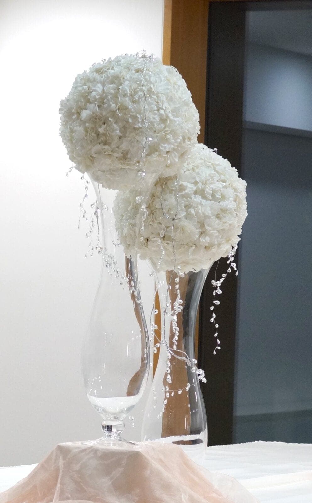 Blumenkugeln Weiss Nelken
