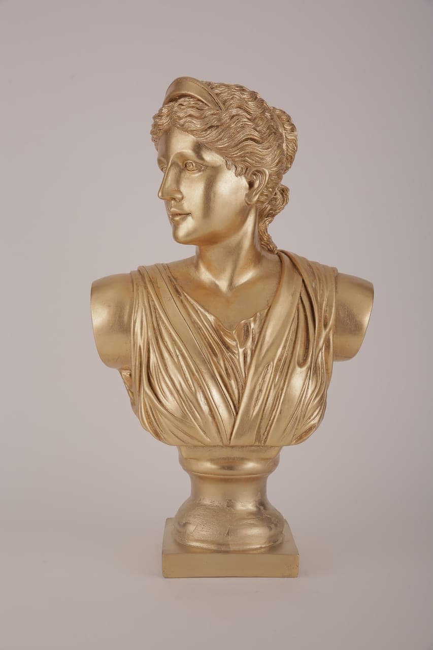 Büste Frauenbüste gold