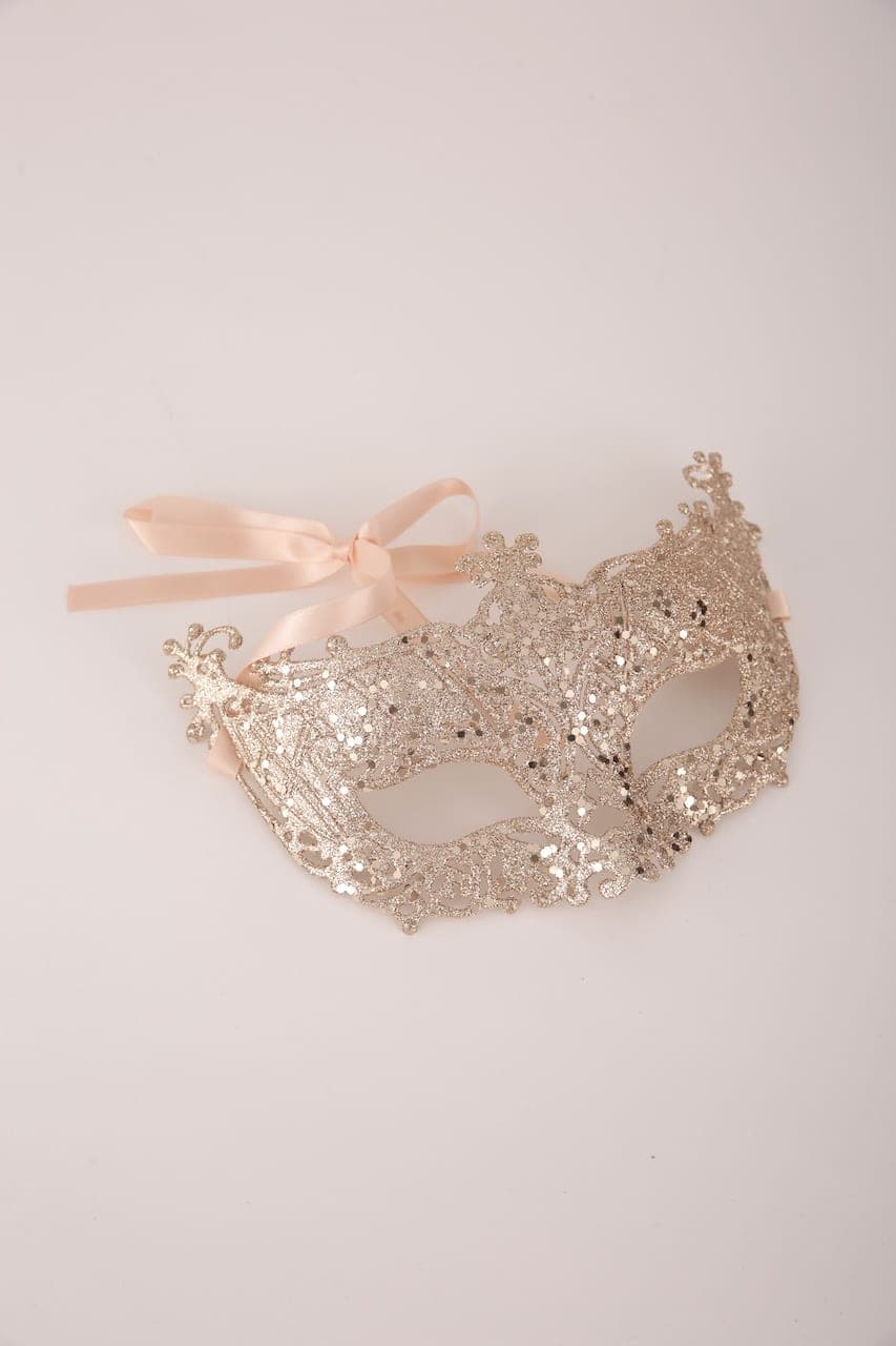 Maske venezianisch gold