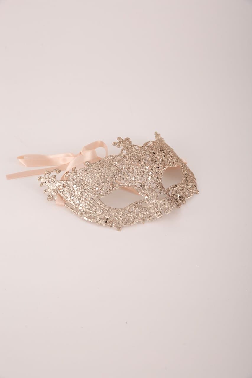 Maske venezianisch gold – Foto 2