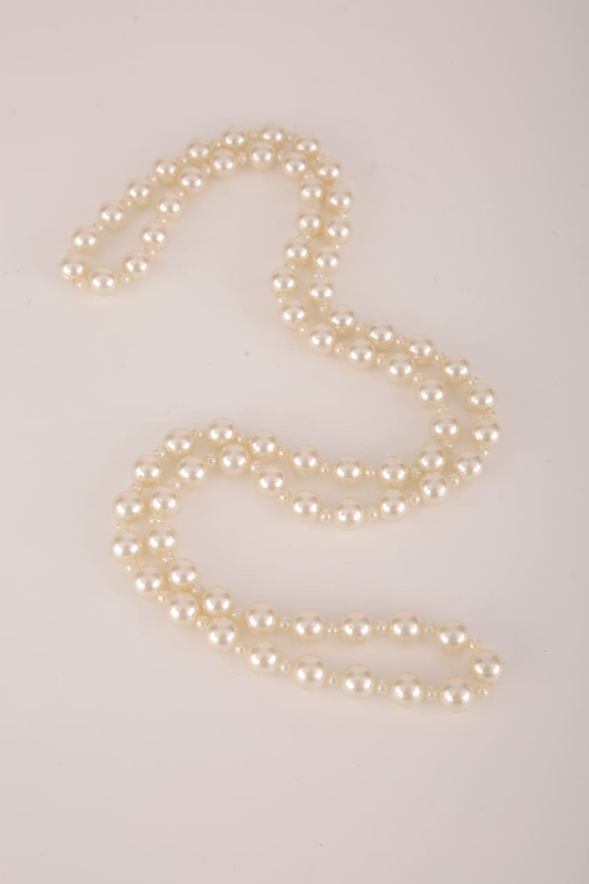 Perlenkette creme – 1,5 m