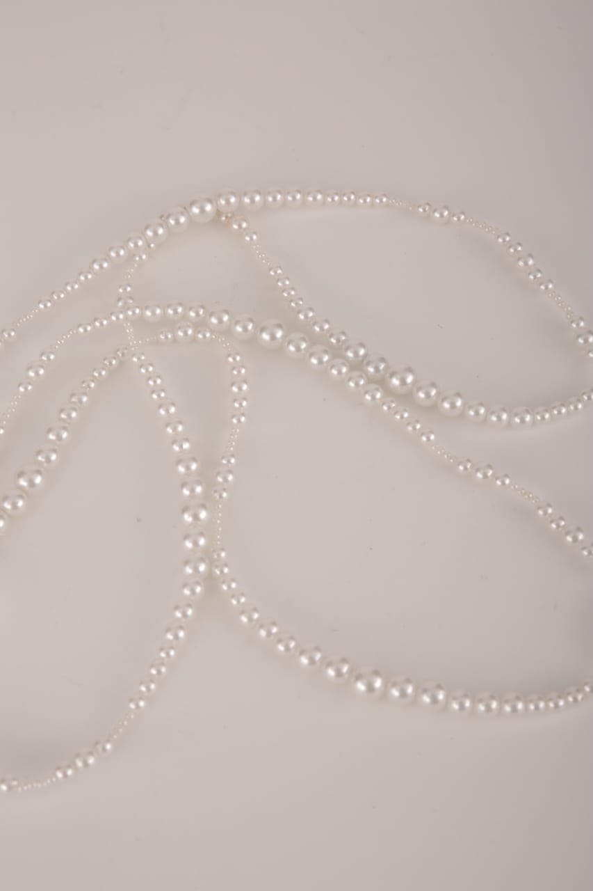 Perlenkette weiß – 1,5 m