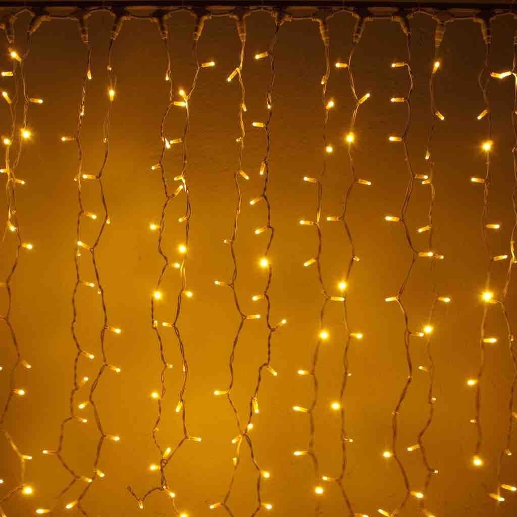 LED Lichterketten Lichtvorhang warmweiß – 3,8 x 3 m