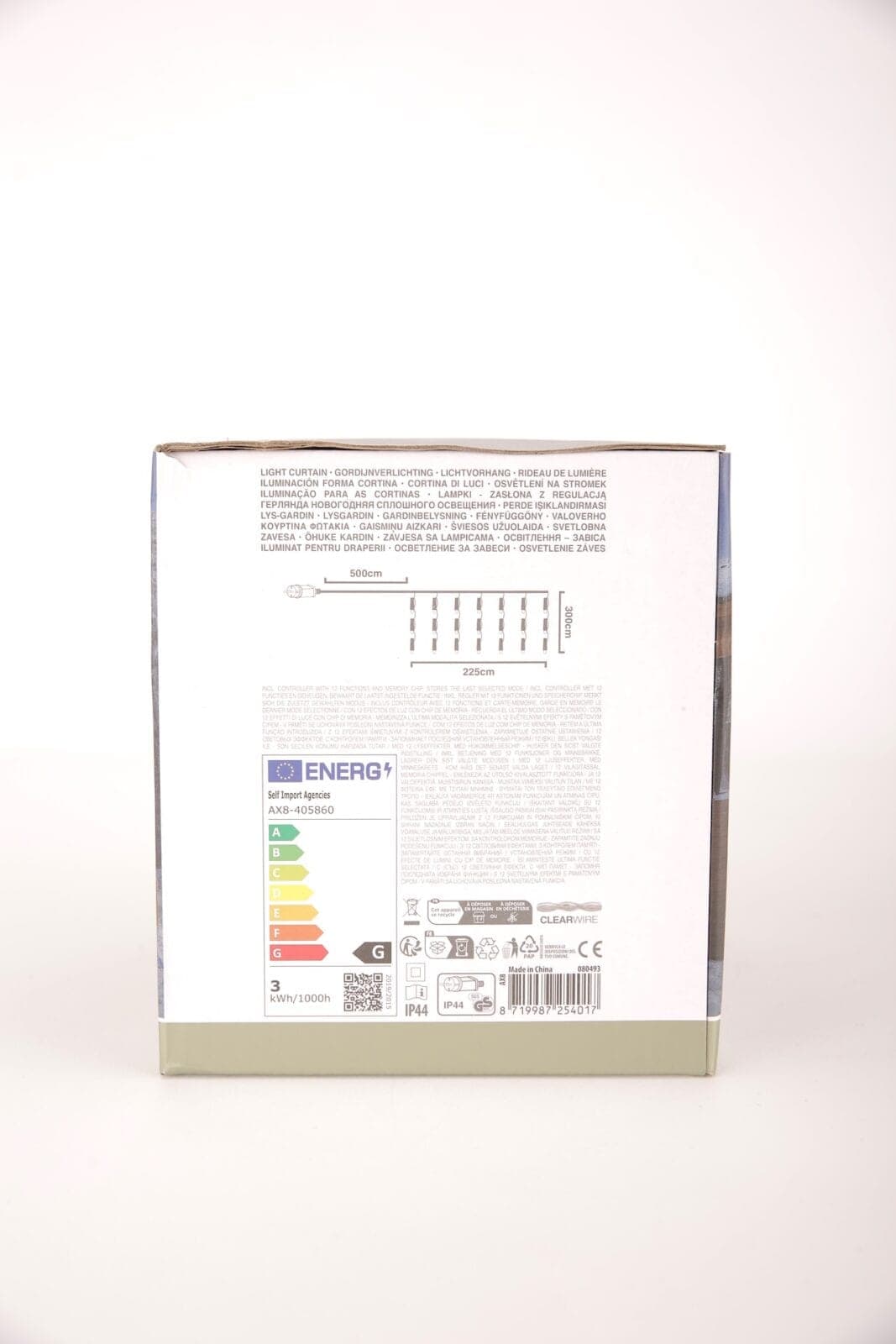 LED Lichterketten Lichtvorhang warmweiß – 3,8 x 3 m – Foto 3