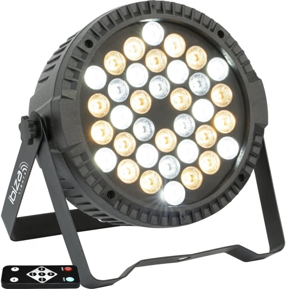 LED PAR Scheinwerfer Floorspot – warmweiß/kaltweiß, DMX/Stroboskop