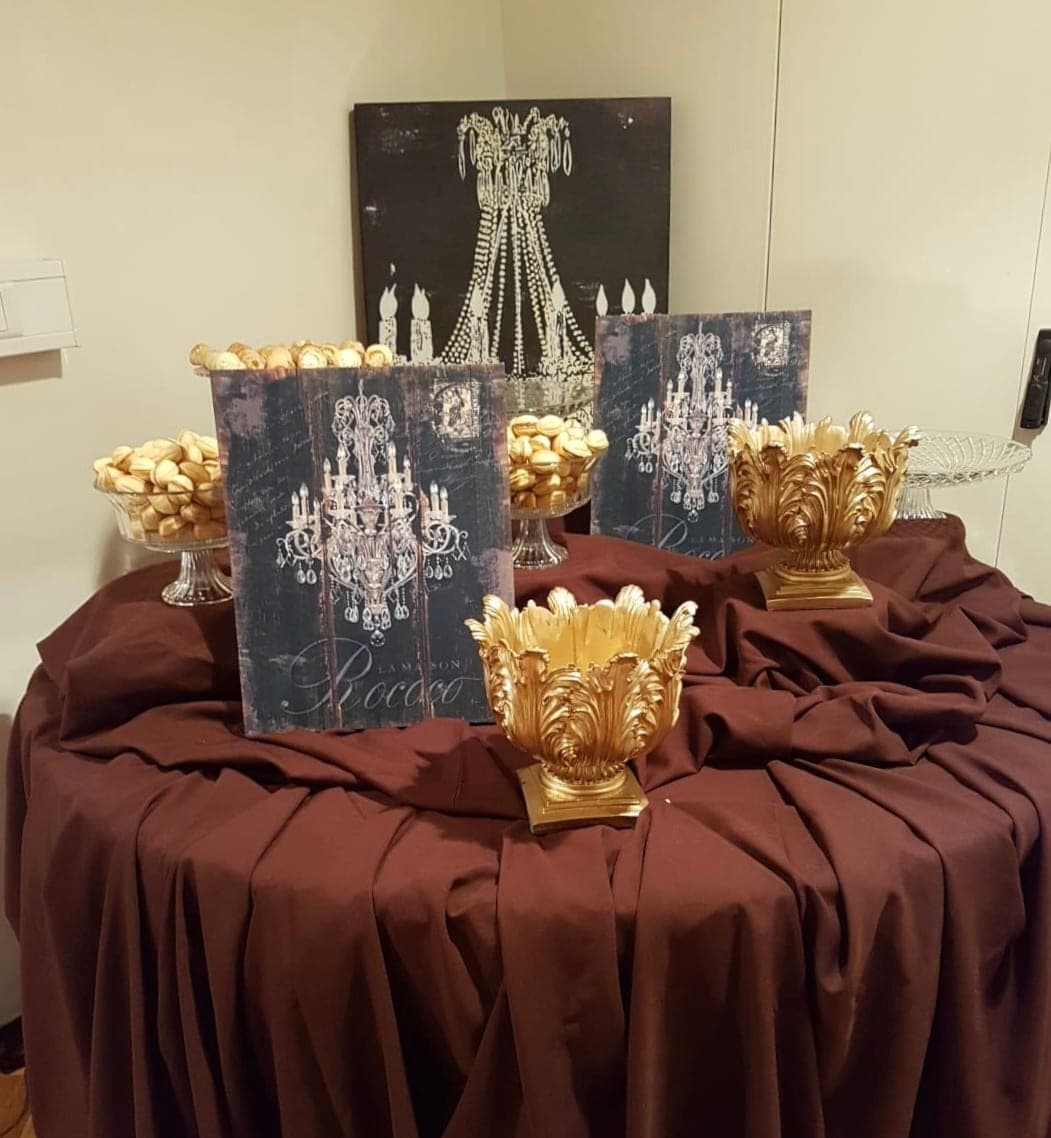 Bild Lüster Kristalllüster schwarz – 61×79 cm – Foto 3
