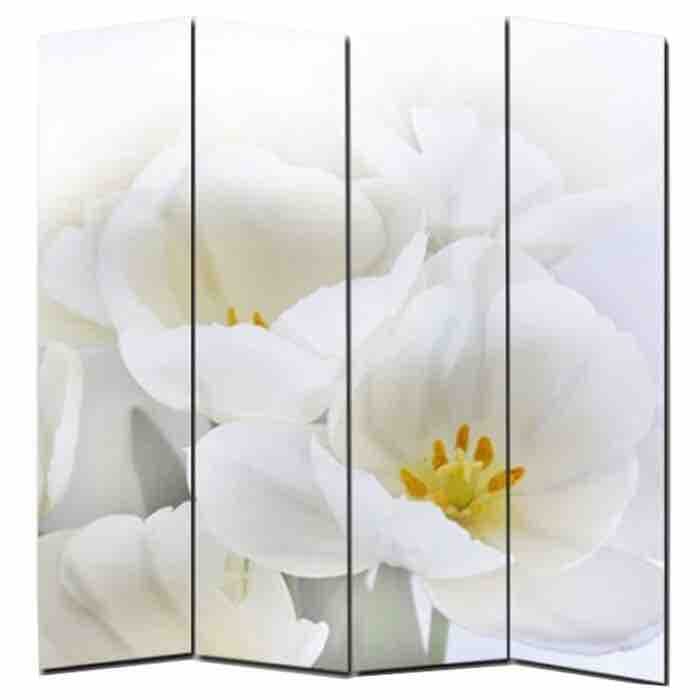 Orchidee Paravent weiß lila – Foto 2