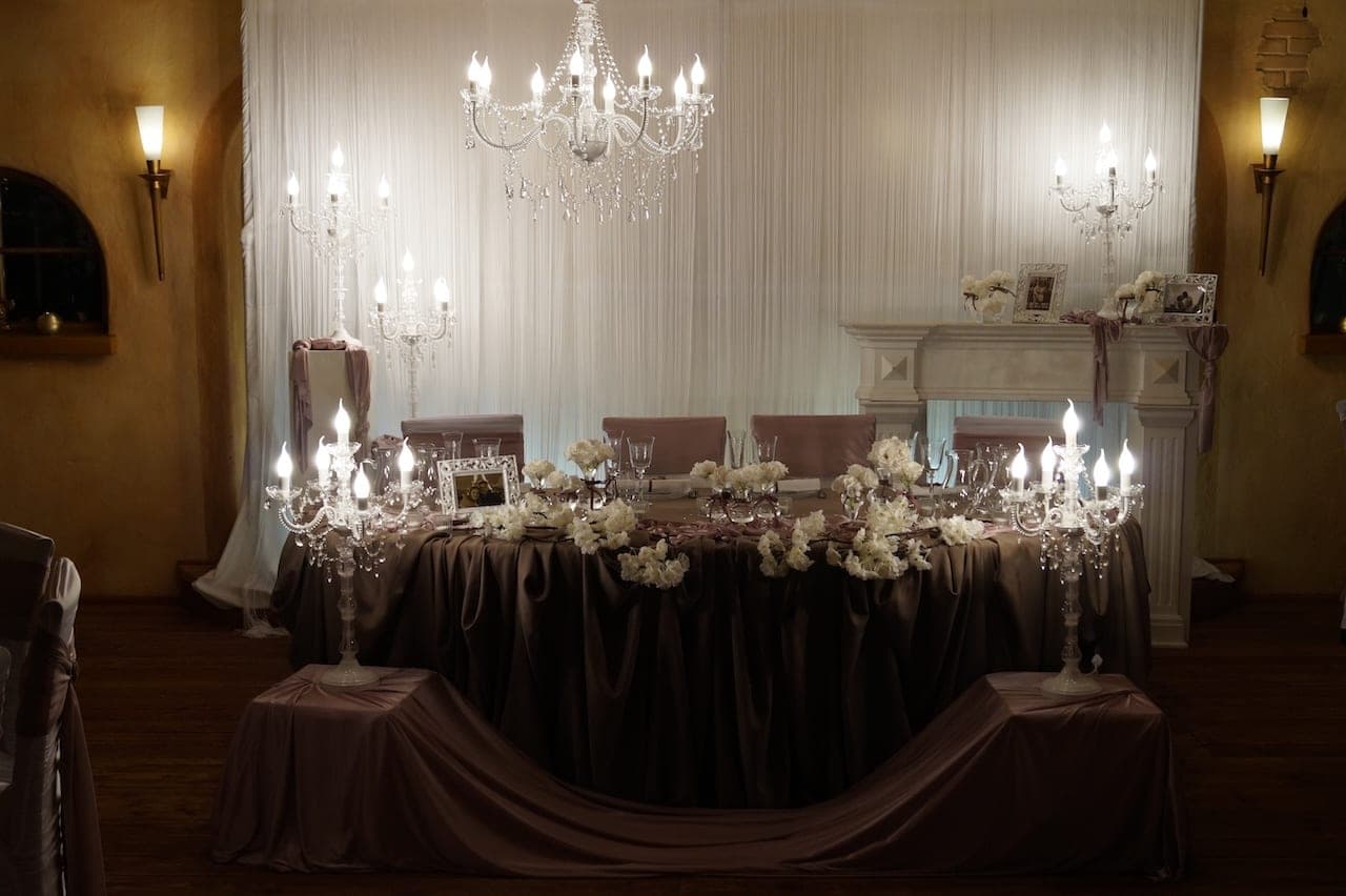 Lampe Lüster Büffetdekoration weiß silber – Foto 7