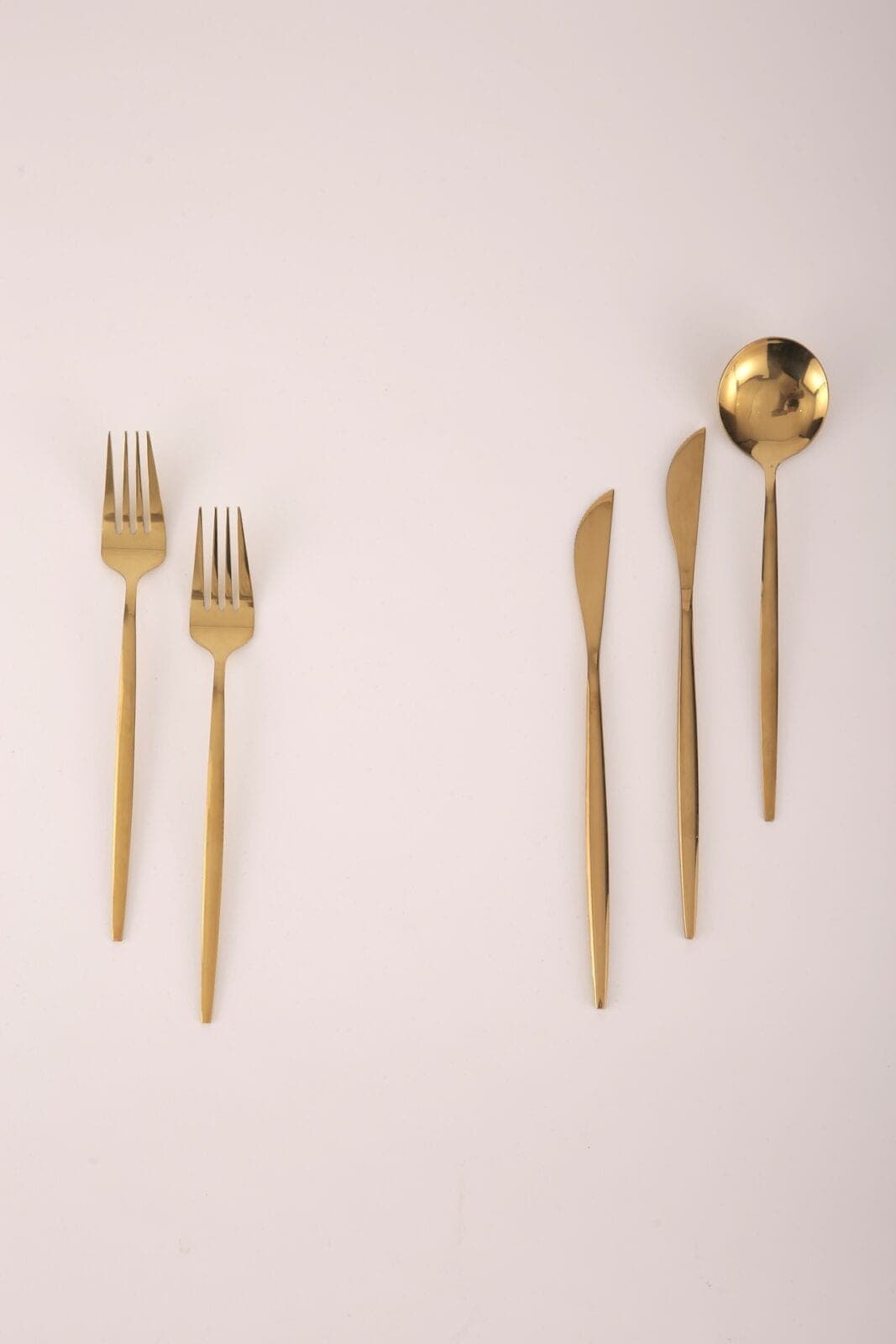 Gabel glänzend gold – 21,5 cm – Foto 2
