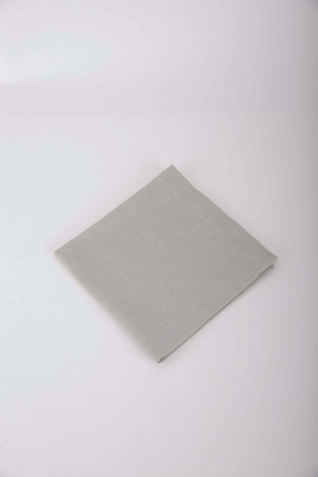 Stoffserviette Leinenoptik hellgrau grau – 50×50 cm – Foto 2