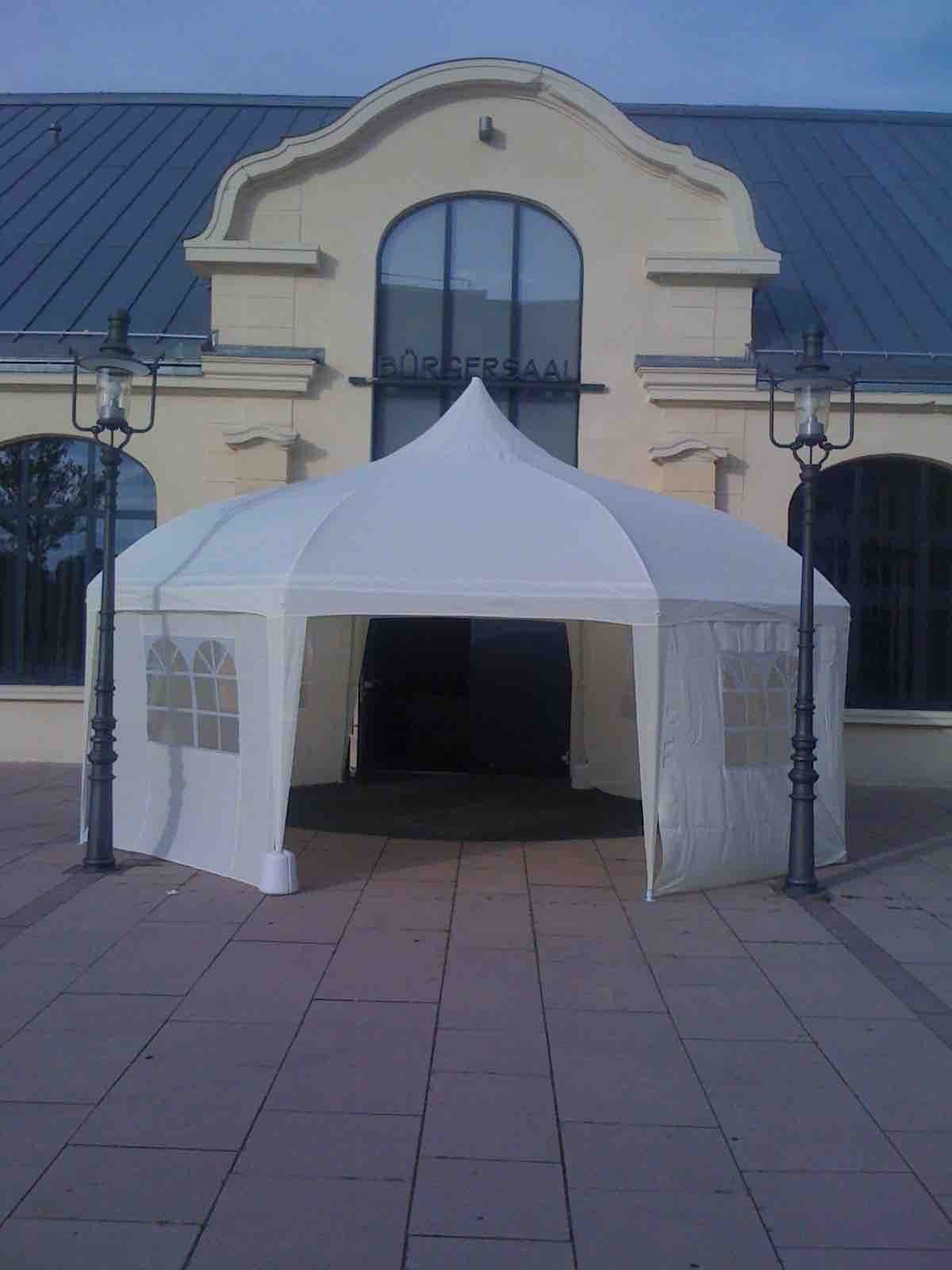 Pavillion Partyzelt Zelt creme – 6 x 6 m – Foto 2