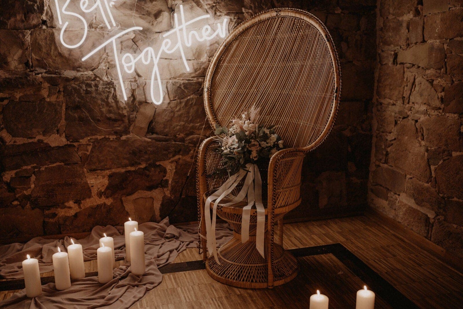 Pfauenthron Boho Boho Sessel Rattan