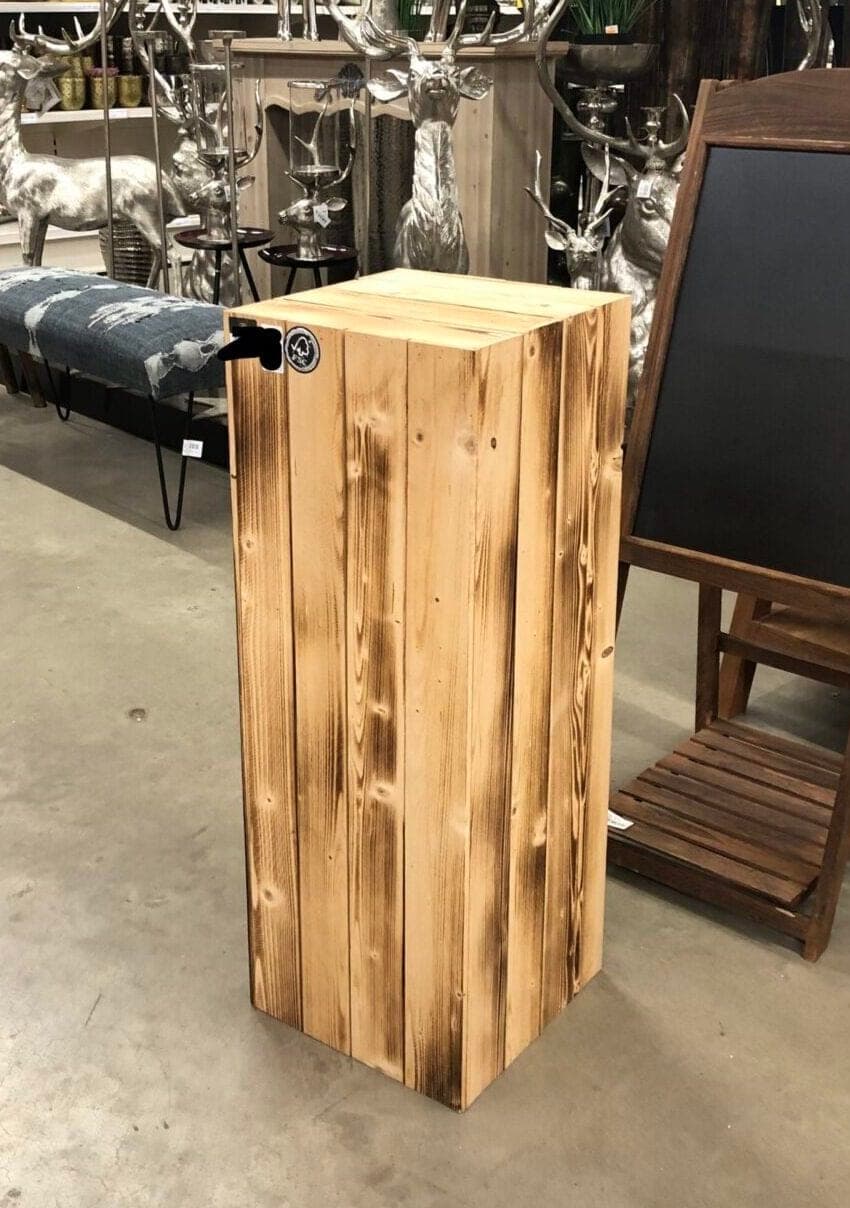 Säule Holz Boho Vintage – 1,12 m – Foto 2