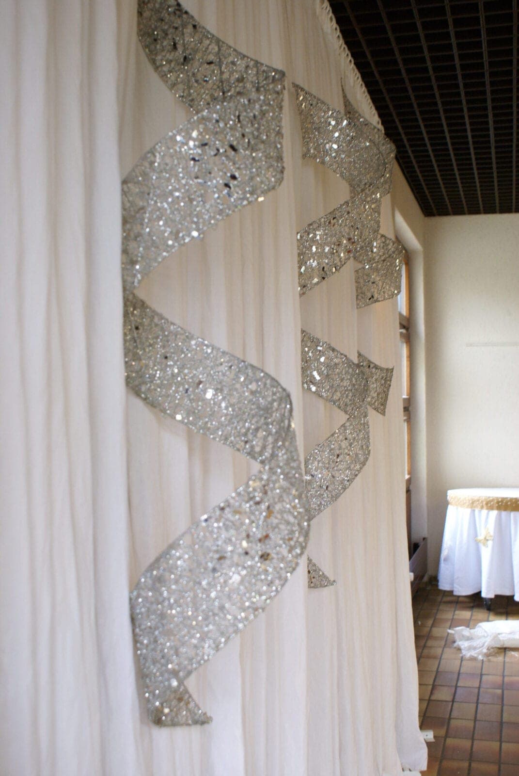 Rückwand Dekoelement silber