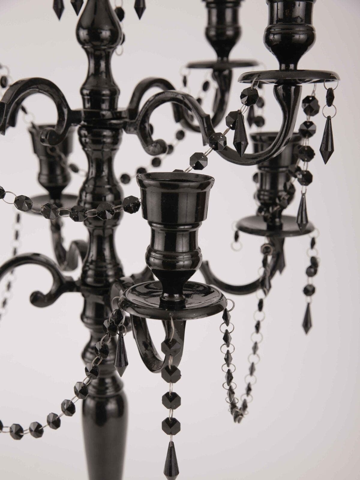 Kerzenleuchter schwarz 9 Arm – 92 cm – Foto 2