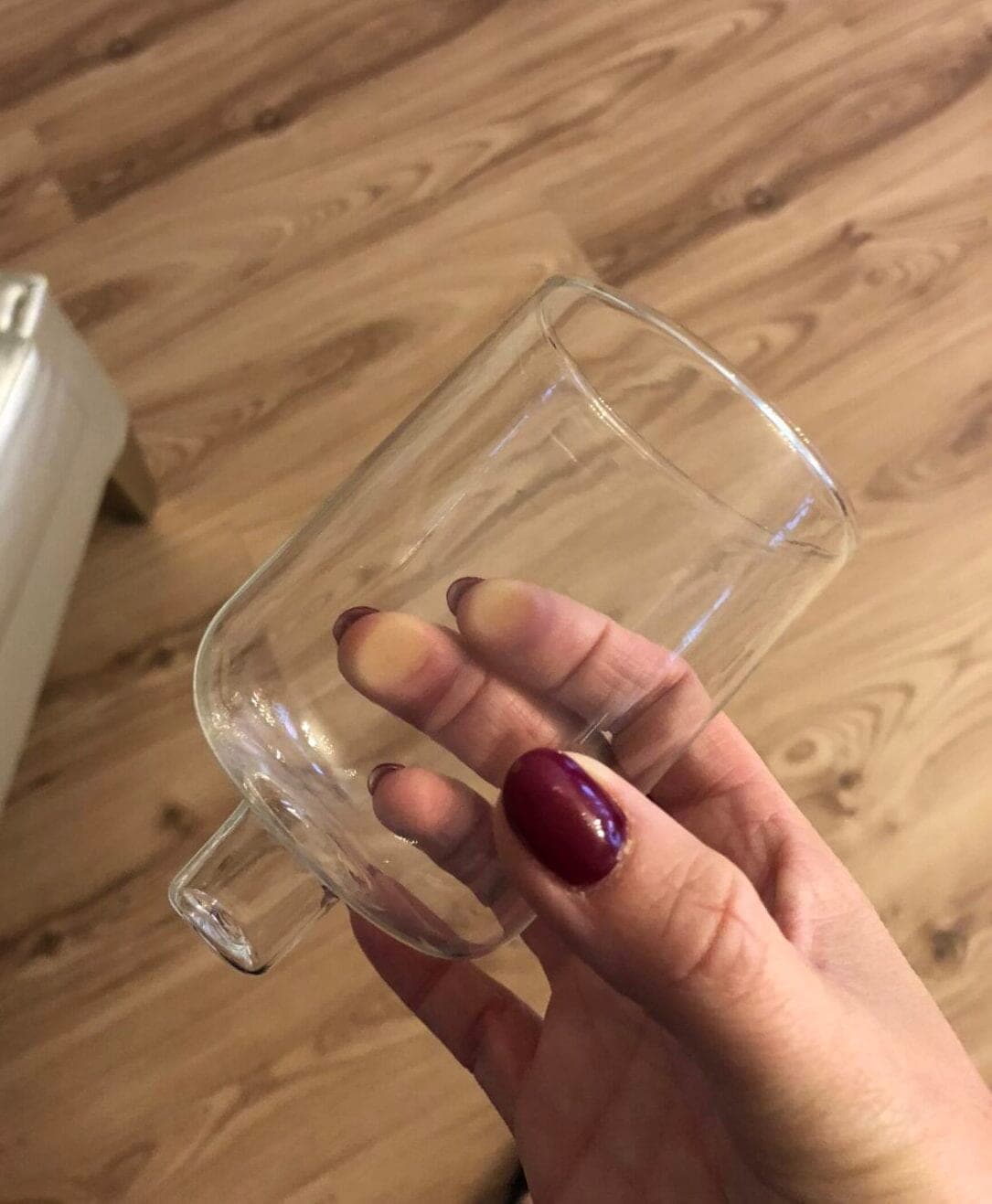 Kerzenständer Aufsatz klar gerade Glas