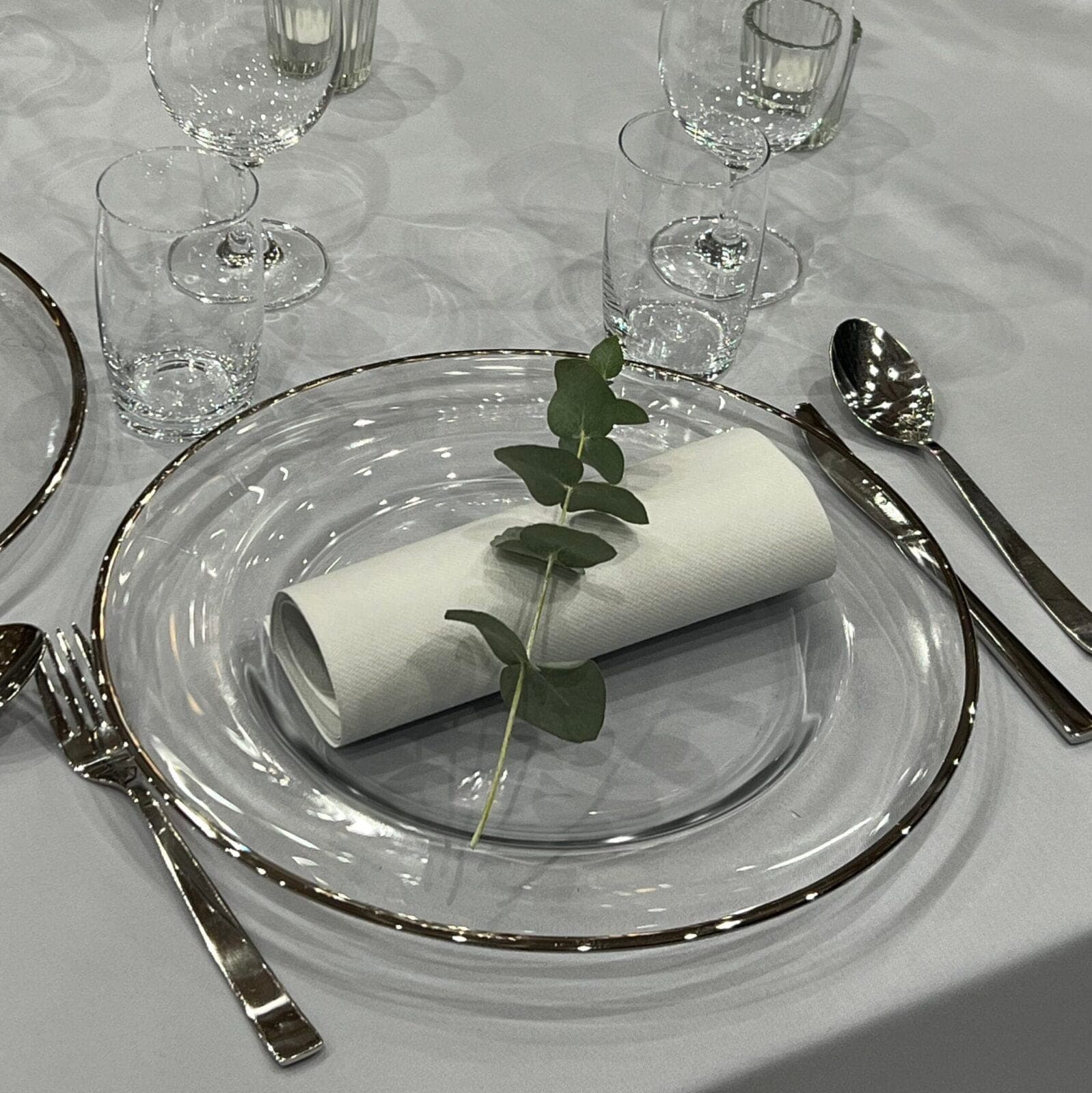 Platzteller Silberrand silber – 30,5 cm – Foto 2