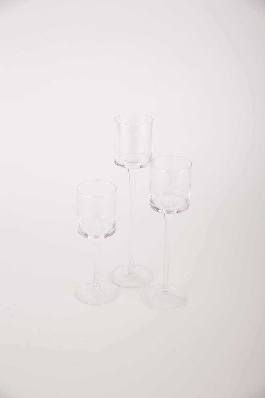 3er Set Teelichthalter Vase Kerzenständer – 20-30 cm