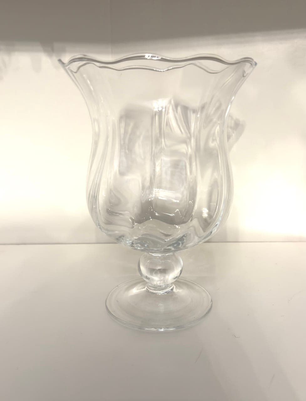 Blumenvase Glasvase niedrig klassisch – 18,5 cm