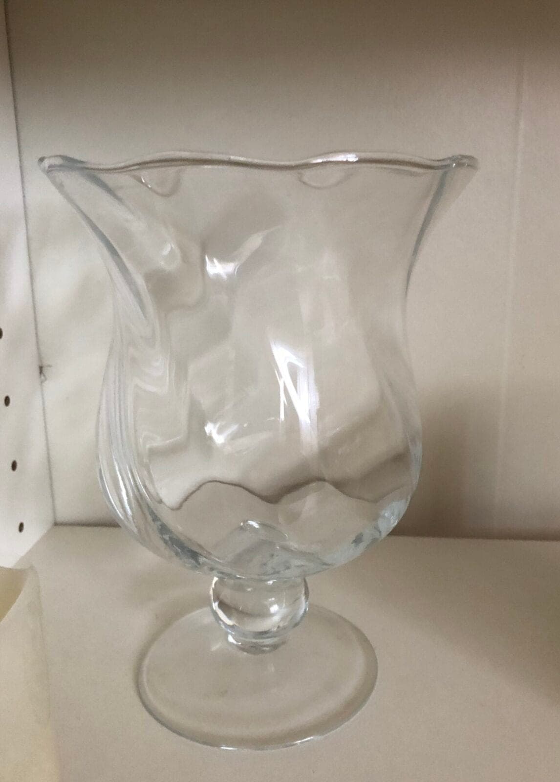 Blumenvase Glasvase niedrig klassisch – 18,5 cm – Foto 3