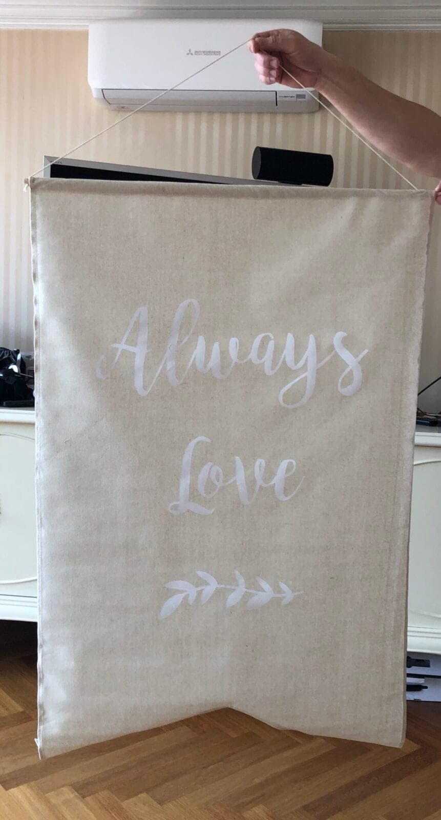 Always Love Banner Jute beige