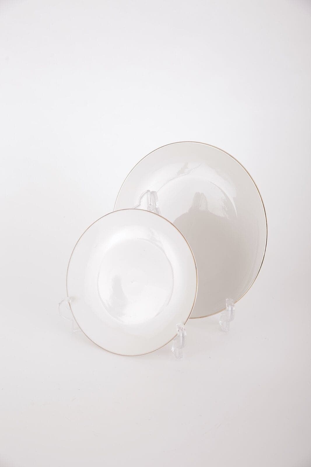 Kuchenteller Dessertteller Goldrand Keramik – 20,5 cm