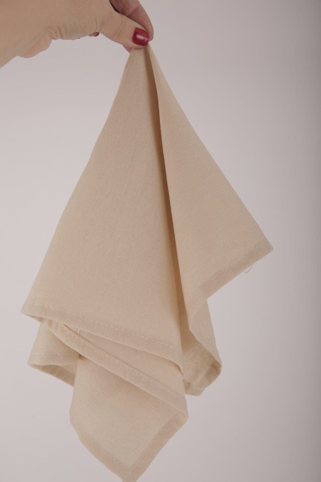 Stoffserviette Leinenoptik beige – 50×50 cm