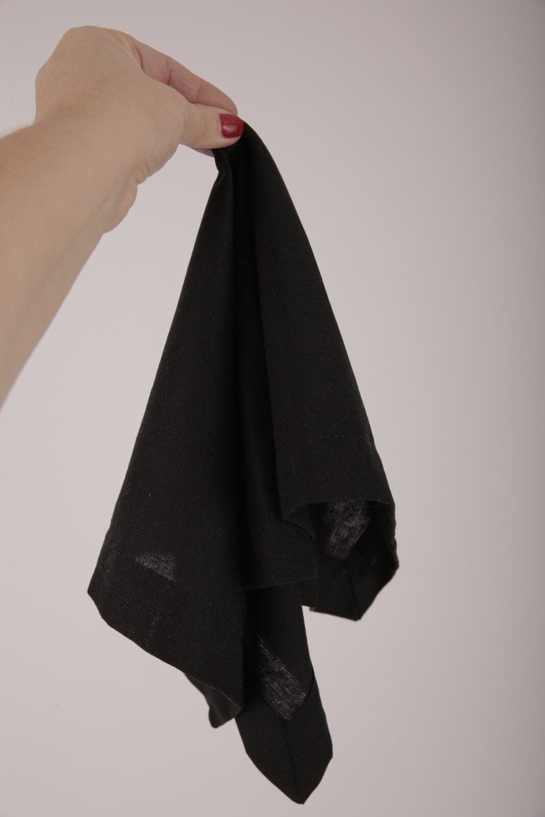 Stoffserviette Leinenoptik schwarz – 50×50 cm