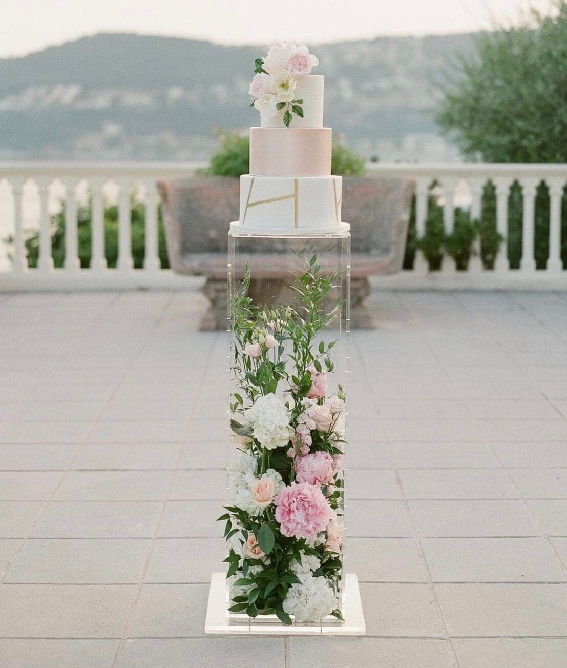 Acryl Säule Tortentisch Hochzeitstorte