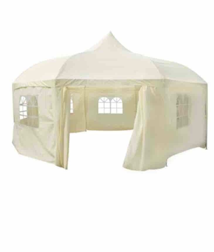 Pavillion Partyzelt Zelt creme – 6 x 6 m