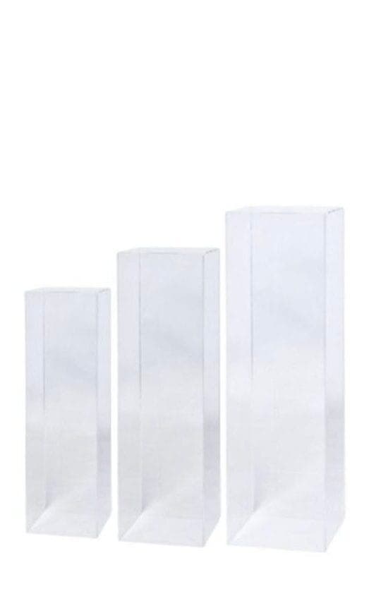 Säule transparent Acryl flächig – 60-100cm