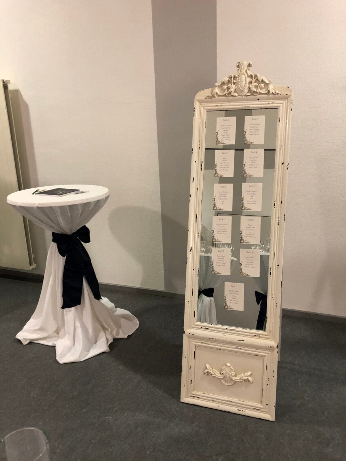 Tischordnung Standspiegel Shabby chic