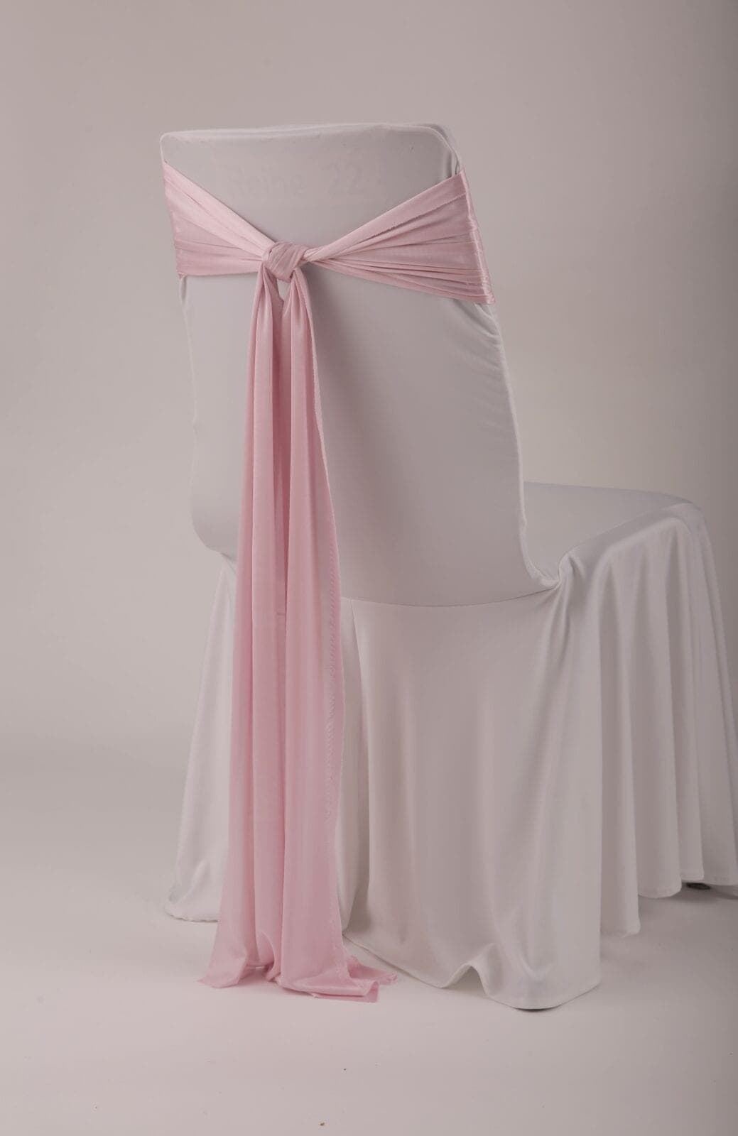 Bänder rosa Schleifen Stuhlband Stuhlhussenband