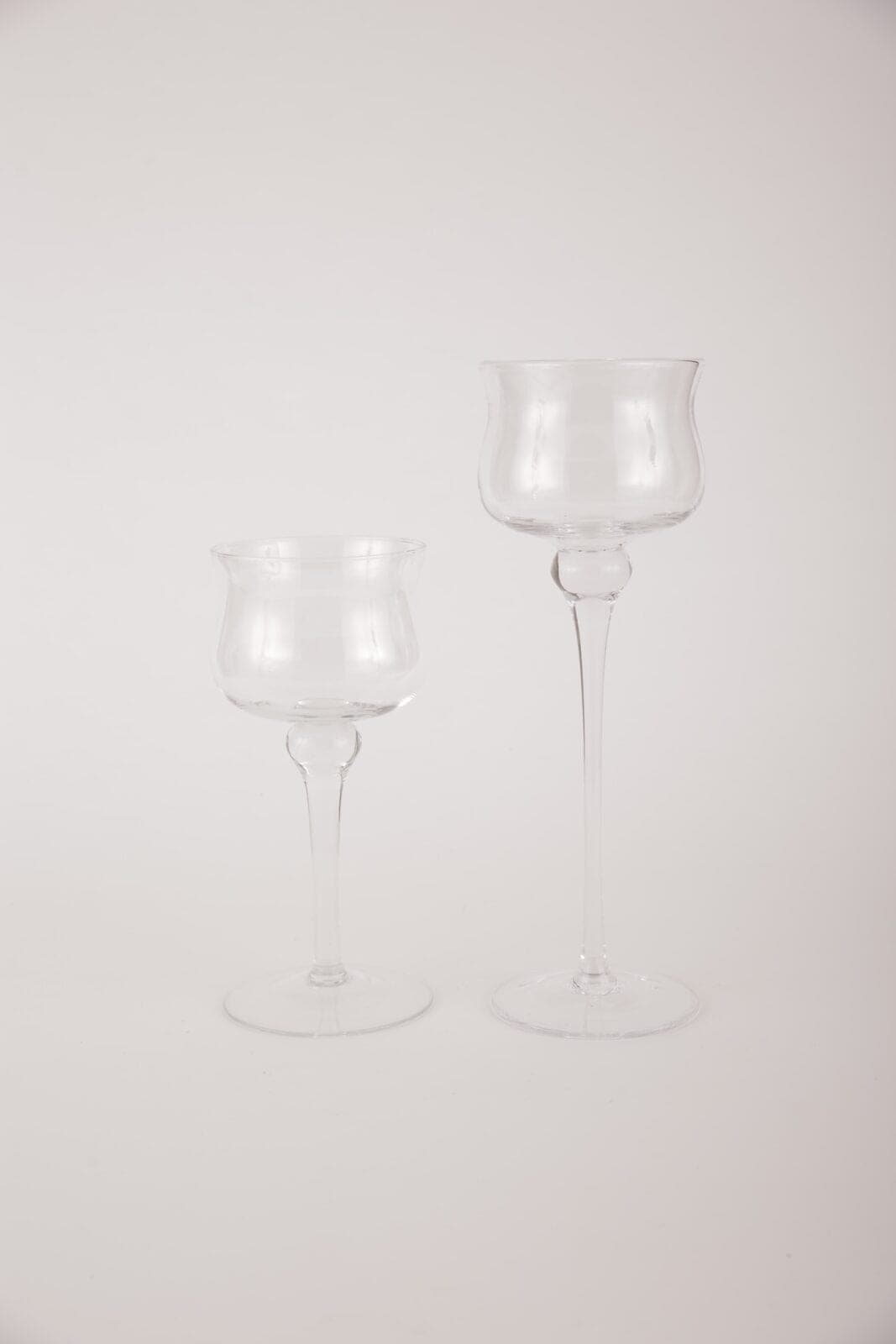 Glaspokalvase hoch auf Fuß – 40 cm