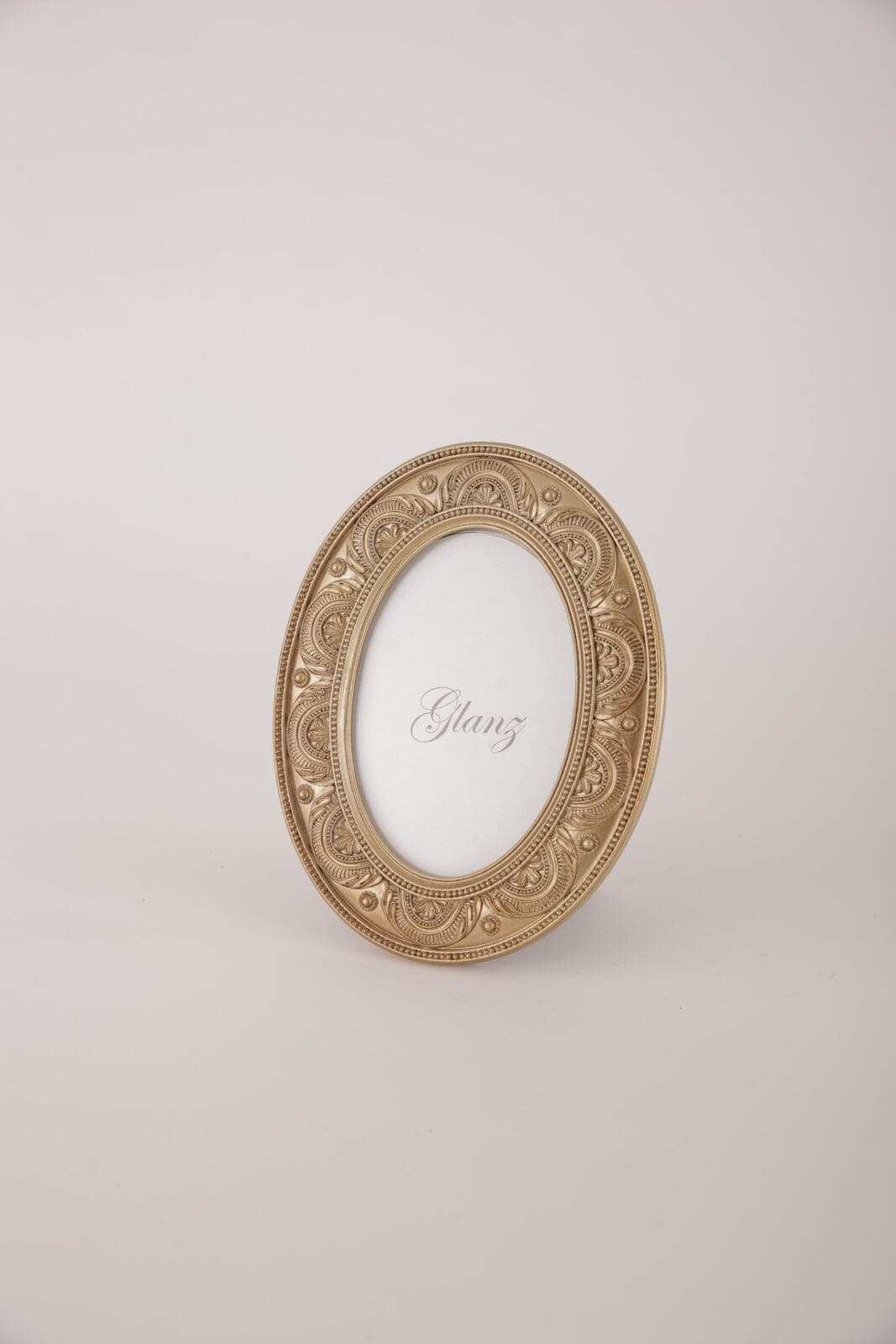 Tischnummer Rahmen oval gold – 21 cm