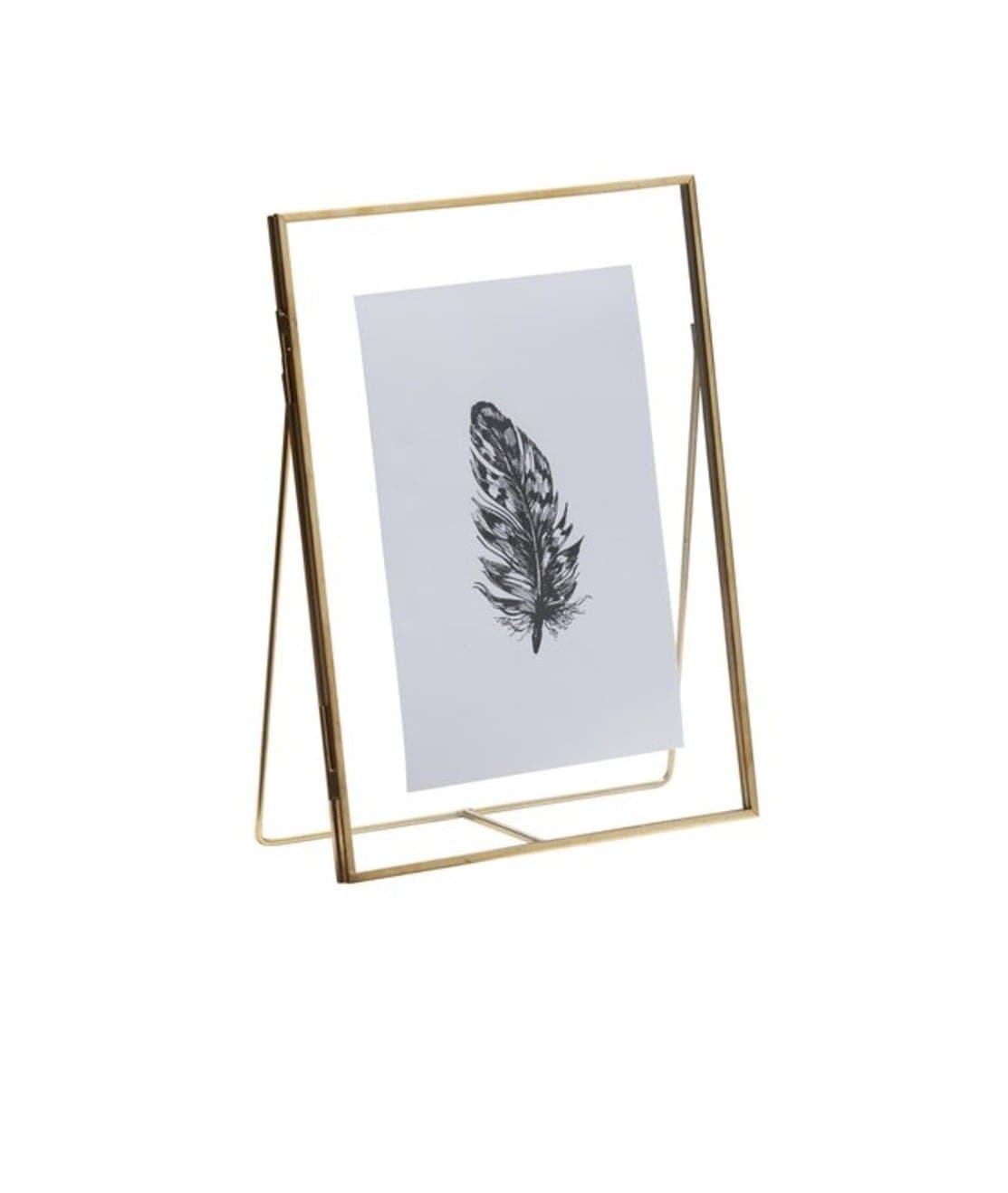 Tischnummer Glas transparent gold