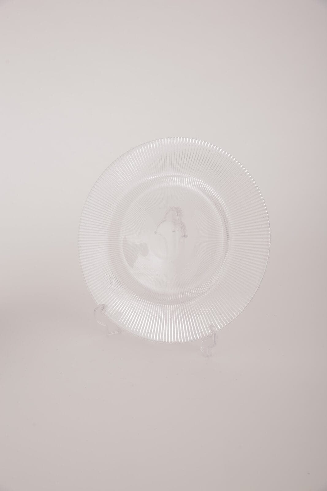 Platzteller Glas geriffelt – 30 cm